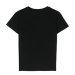 Pinko Kids T-shirt Nera con Decorazione Cristalli