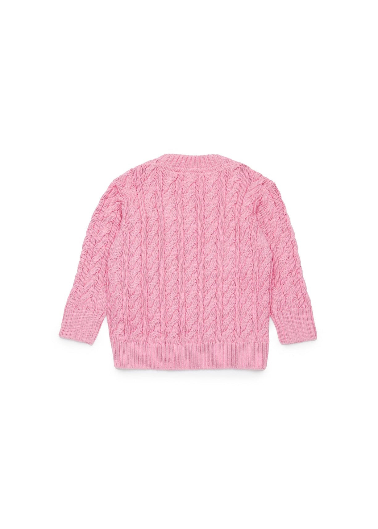 Diesel Kids Pullover Rosa a Trecce per Neonate