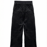 Juicy Kids Pantalone di Tuta Wide-Leg Nero con Logo in strass per Bambine