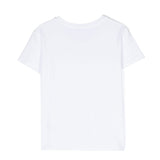 Pinko Kids T-shirt Bianca con Decorazione Cristalli