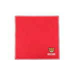 Moschino Kids Coperta Rossa con Intarso Teddy Bear per Neonati