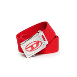 Diesel Kids Cintura in Nastro Rossa con Placca Logo per Neonati 2