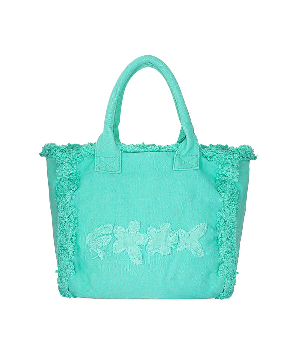 EffeK Borsa Mare con Logo Acquamarina per Bambine