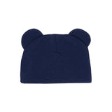 Moschino Kids Cappello Blu Navy con Stampa Teddy per Neonati