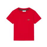 Lacoste Kids T-Shirt Rossa con Ricamo Logo Unisex