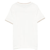 Eleventy Kids T-Shirt Avorio/Beige con Logo per Bambini