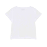 Patrizia Pepe White T-Shirt with Logo for Girls