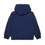 Dsquared2 Kids Felpa Blu con Cappuccio con Stampa Leaf per Bambini (retro)