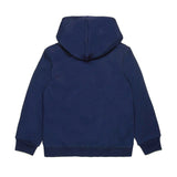 Dsquared2 Kids Felpa Blu con Cappuccio con Stampa Leaf per Bambini (retro)
