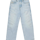 Diesel Kids Jeans Boyfriend con Applicazione Strass per Bambine