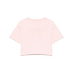 Moschino Kids T-shirt Crop Rosa con Stampa Toy per Bambine (retro)