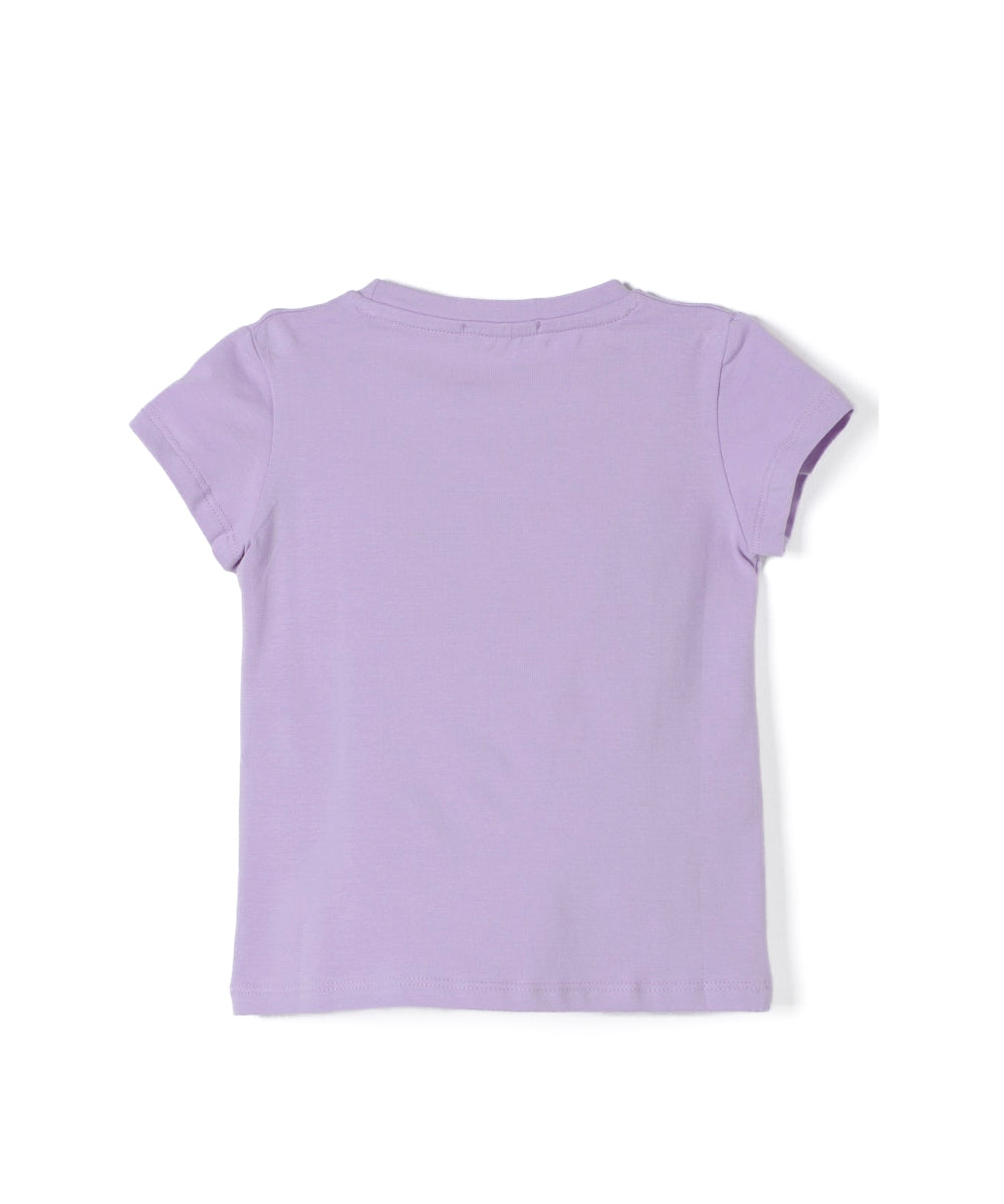 Pinko Kids T-shirt Lilla con Logo Love Birds