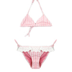4Giveness Costume Bikini Rosa a Righe per Bambine