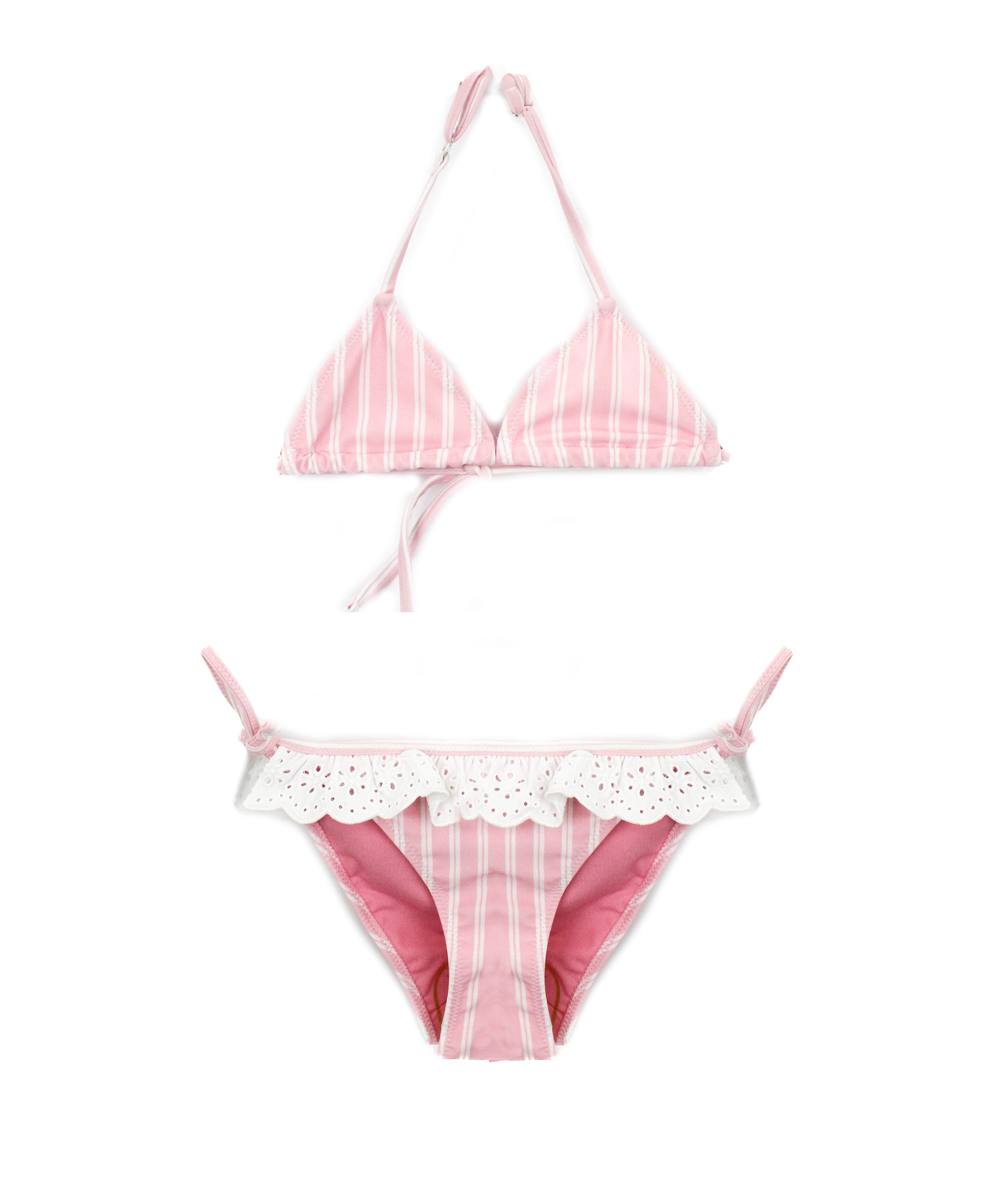 4Giveness Costume Bikini Rosa a Righe per Bambine