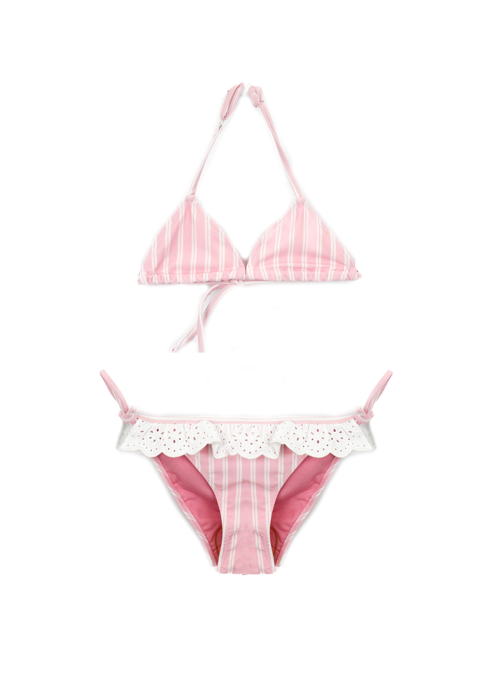 4Giveness Costume Bikini Rosa a Righe per Bambine