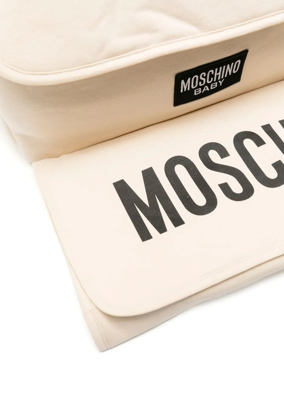 Moschino Kids Borsa Mamma Beige con Stampa