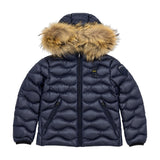 Blauer Kids Piumino con Pelliccia Blu per Bambini
