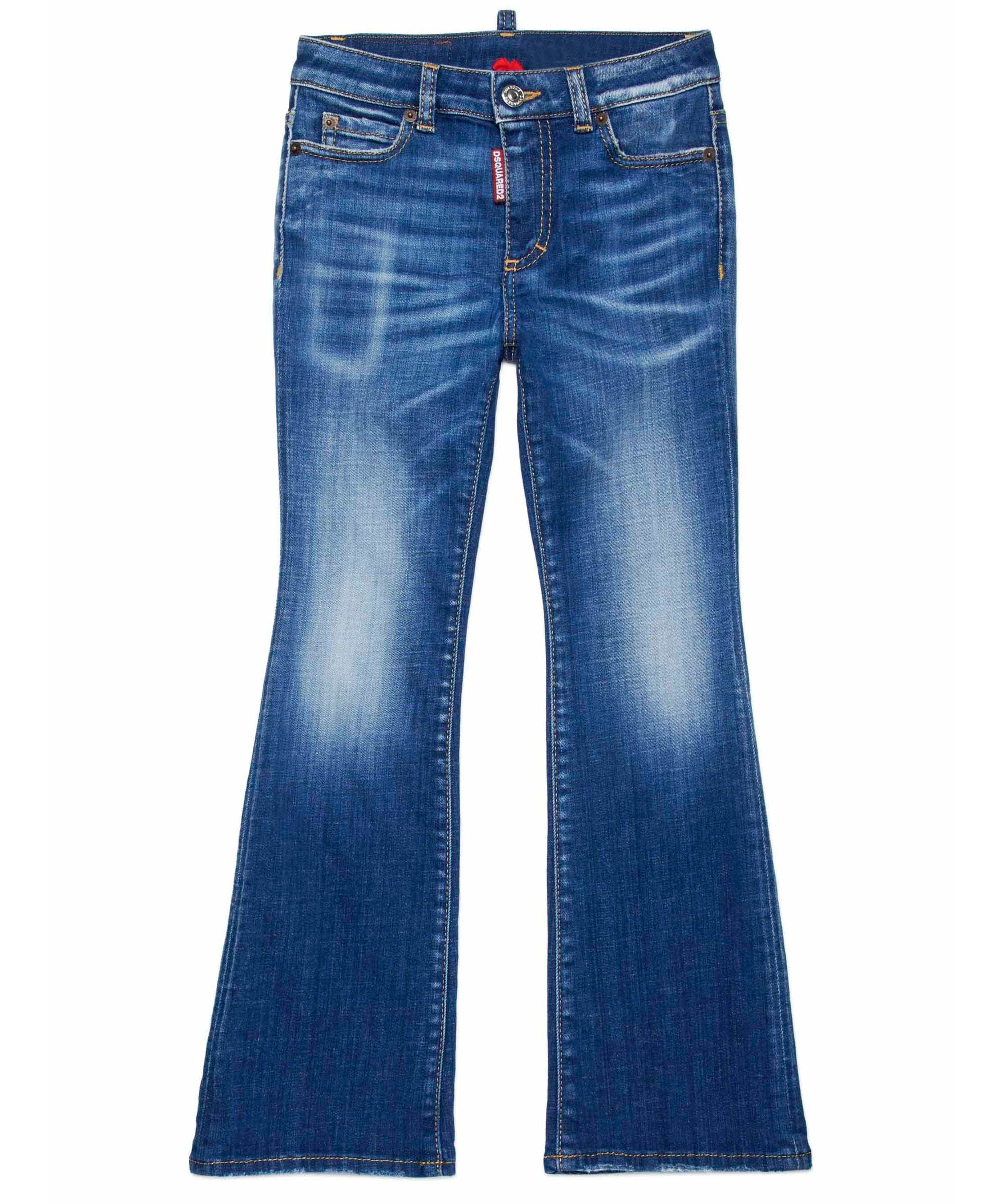 Dsquared2 Kids Jeans Denim Bootcut Flare Twiggy per Bambine