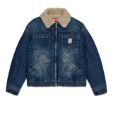 Diesel Kids Giubbino Denim Dirty con Teddy per Bambini