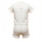 Blumarine Kids Completo Panna con Logo per Neonata