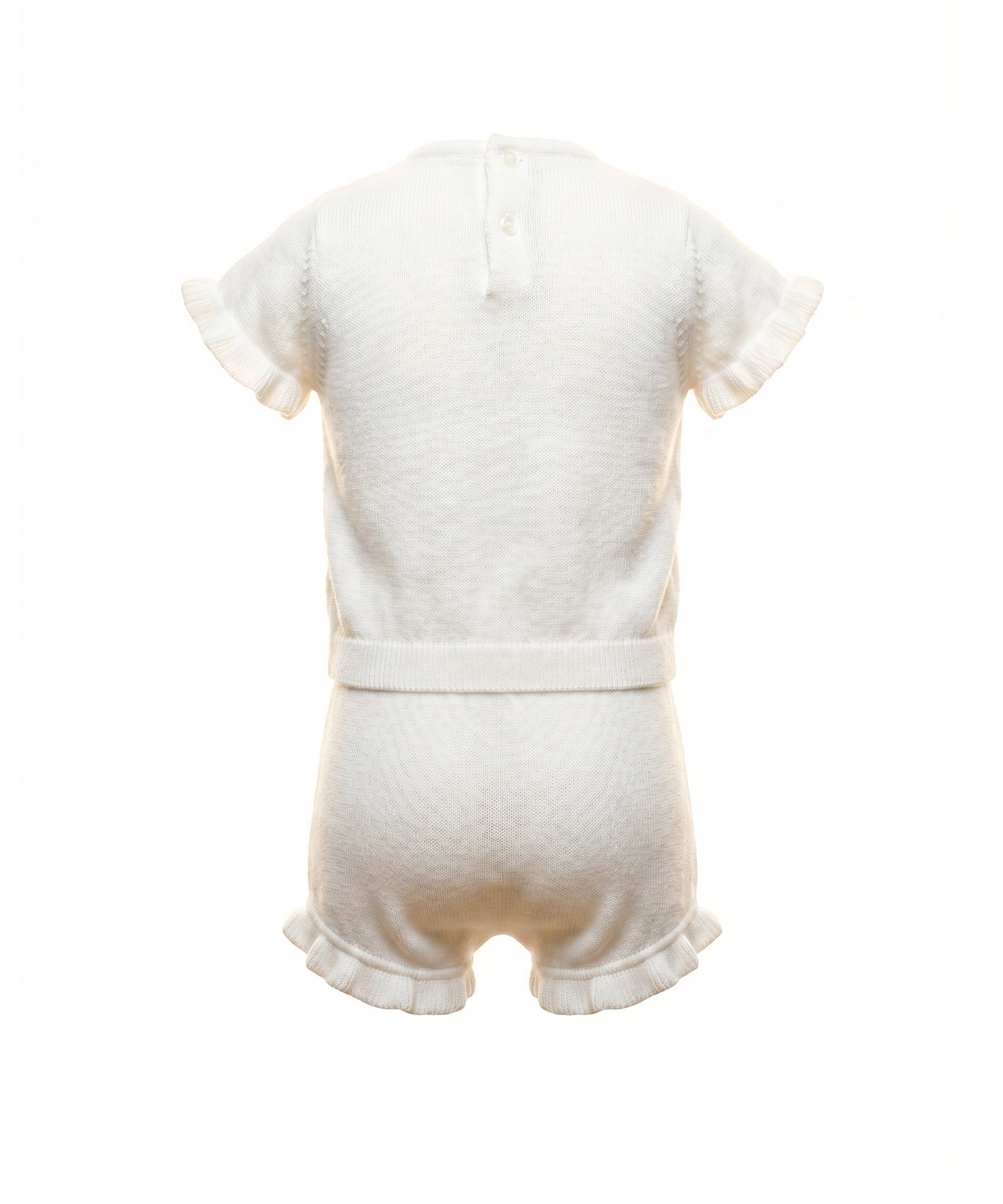 Blumarine Kids Completo Panna con Logo per Neonata