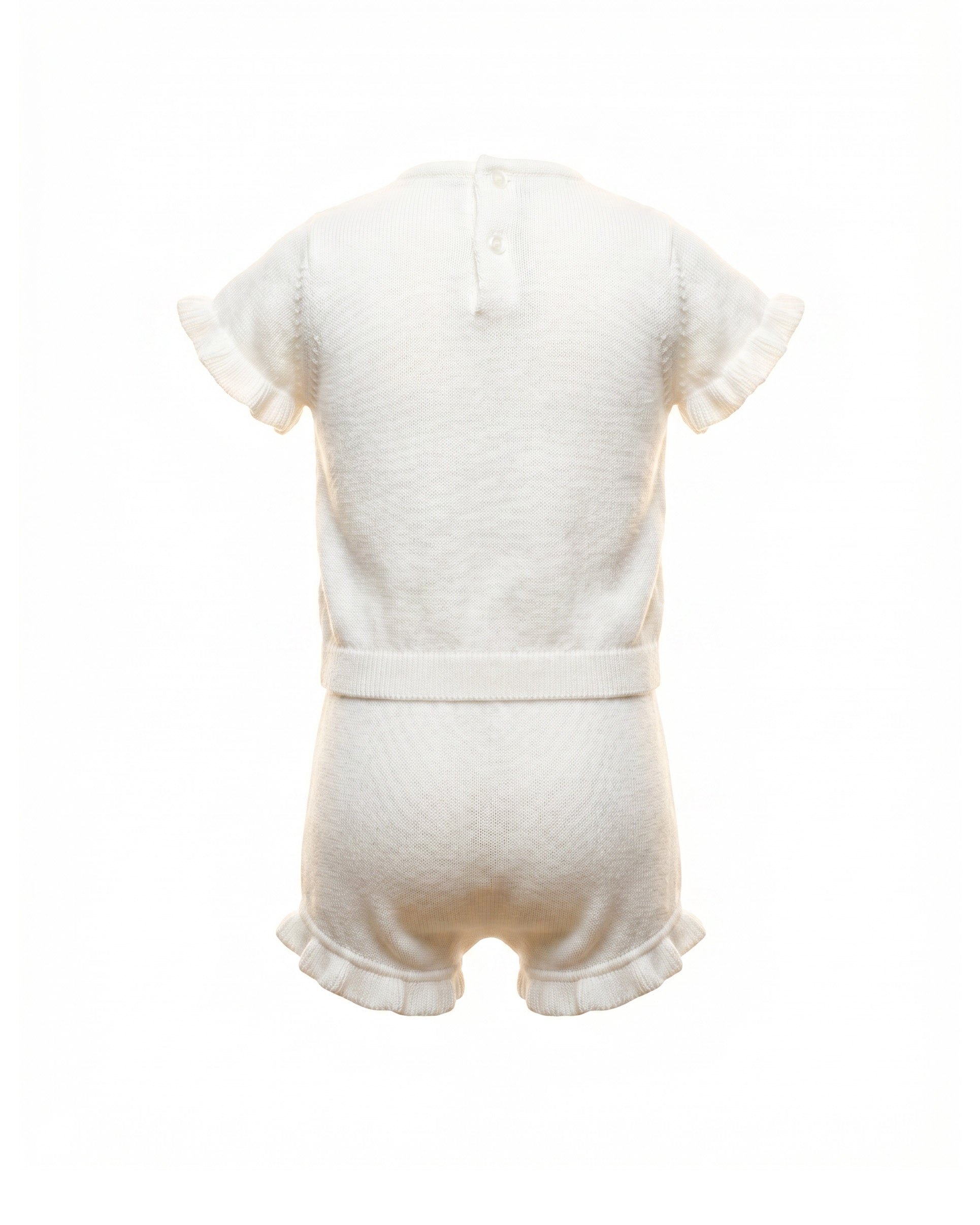 Blumarine Kids Completo Panna con Logo per Neonata