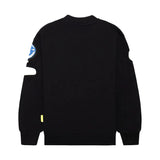 Barrow Kids Felpa Nera con Stampa Logo per Bambini