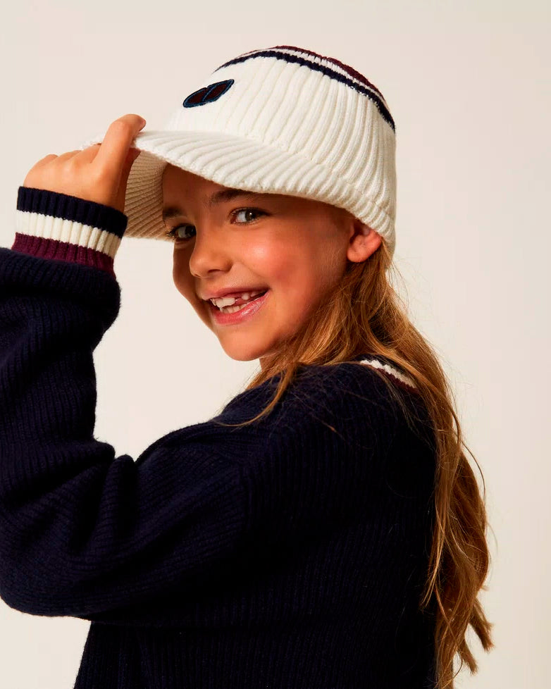Twinset Kids Cappello con Visiera e Dettaglio Logo per Bambine