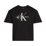 Calvin Klein Kids T-shirt Nera con Logo per Bambine
