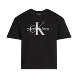 Calvin Klein Kids T-shirt Nera con Logo per Bambine