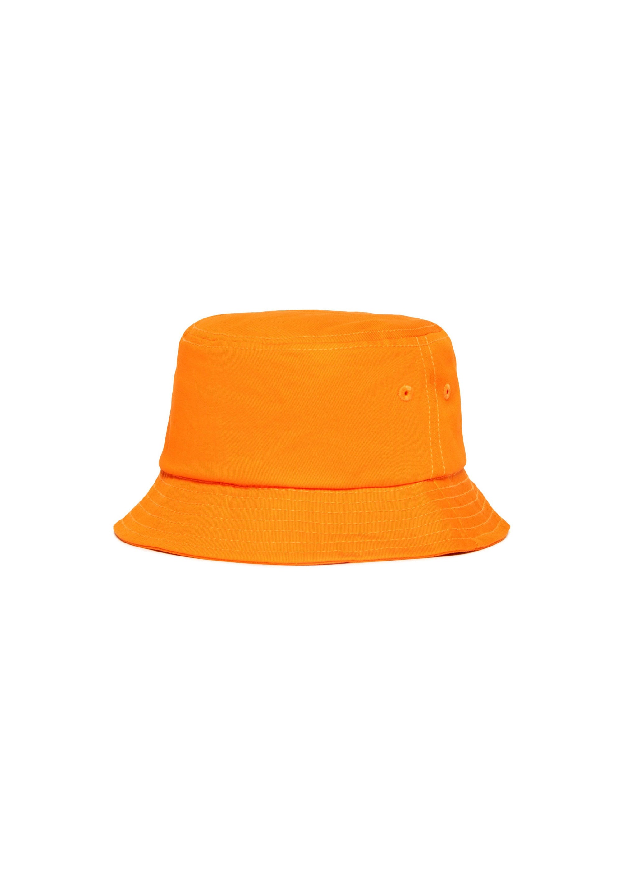 Diesel Kids Cappello Bucket Arancione con Logo per Bambini (retro)