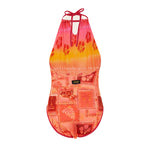 Effek Costume Monokini Fantasia Italian Vacations Reversibile per Bambine