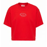 Diesel Kids T-Shirt Rosso con Logo per Bambine