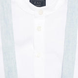 Fay Kids Camicia+Salopette Bianco/Celeste per Neonati