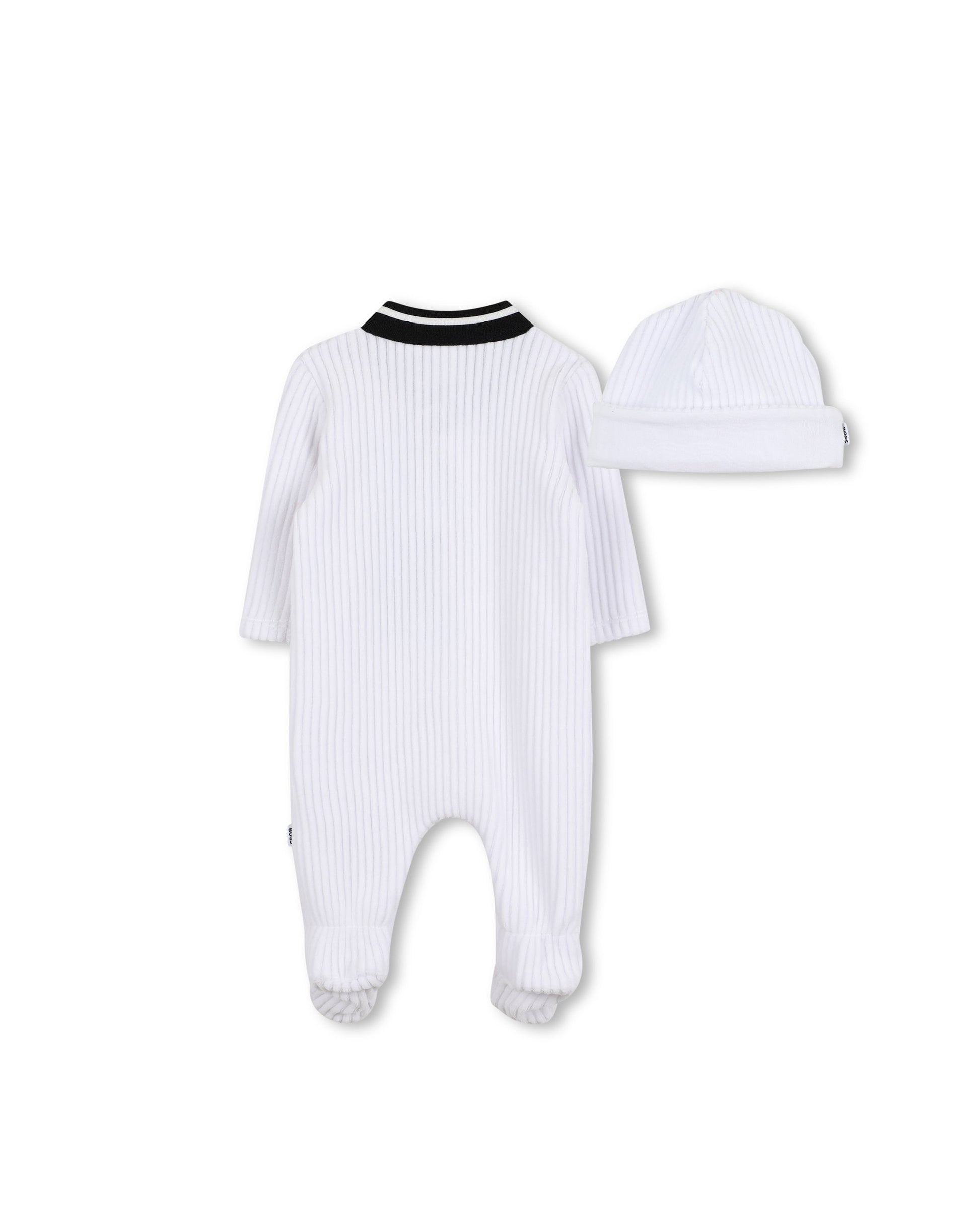 BOSS Kids Tutina + Cappello Bianco in Cotone per neonato