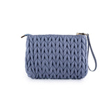 Love Bag Pochette Cielo Intrecciata