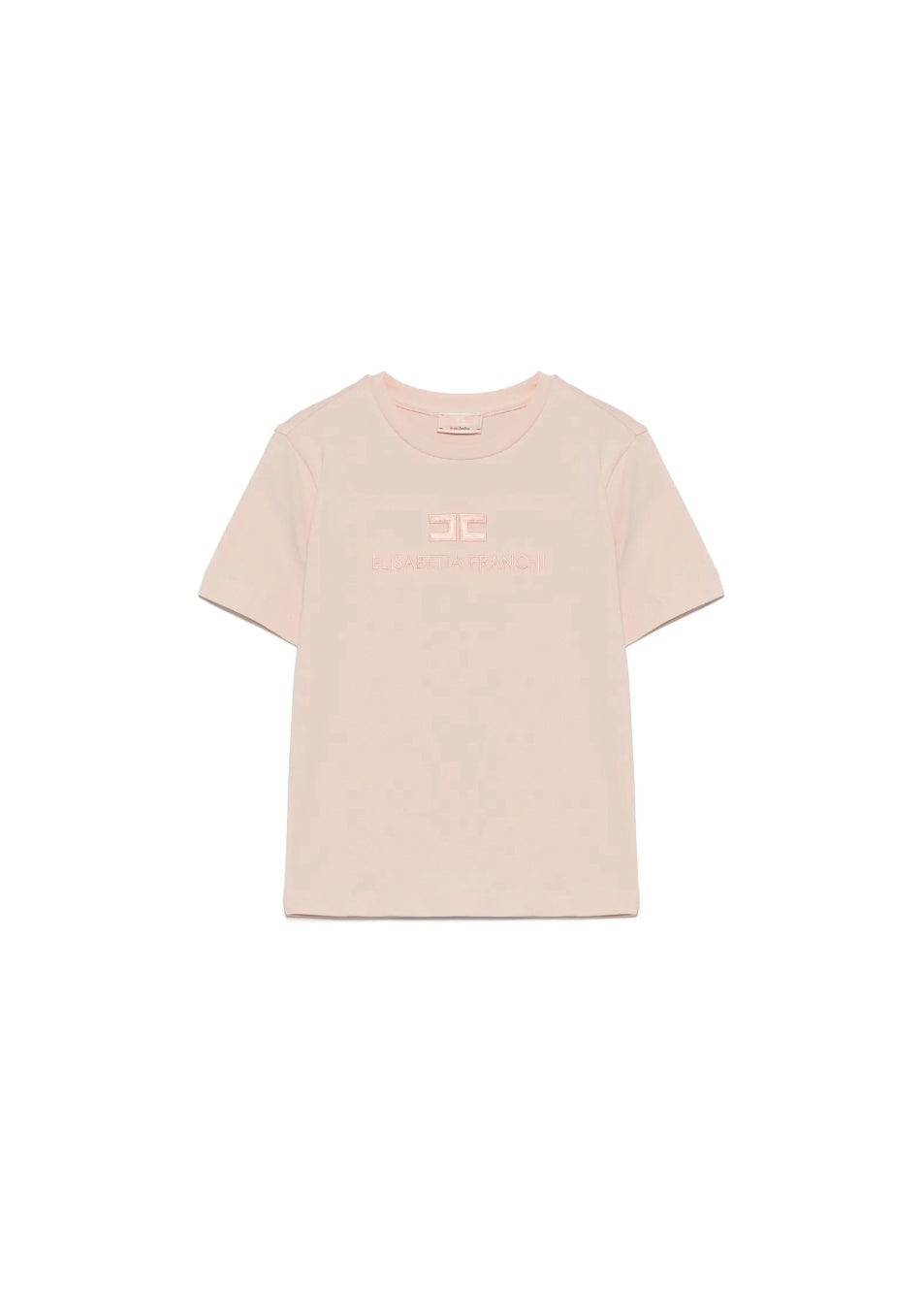 Elisabetta Franchi La Mia Bambina T-shirt Rosa con Ricamo per Neonate