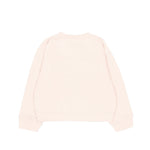 Palm Angels Kids Girocollo Rosa con Logo Bianco per Neonate