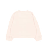 Palm Angels Kids Girocollo Rosa con Logo Bianco per Neonate