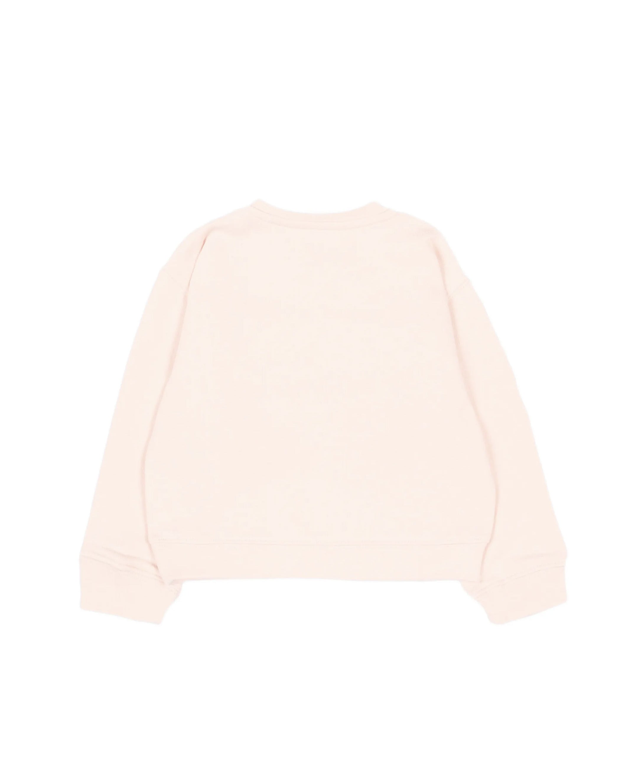 Palm Angels Kids Girocollo Rosa con Logo Bianco per Neonate