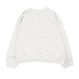 Palm Angels Kids Felpa Grigio Scuro con Stampa Teddy per Neonati