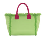 F**K Kids Maxi Borsa Verde e Fucsia con Logo per Bambine
