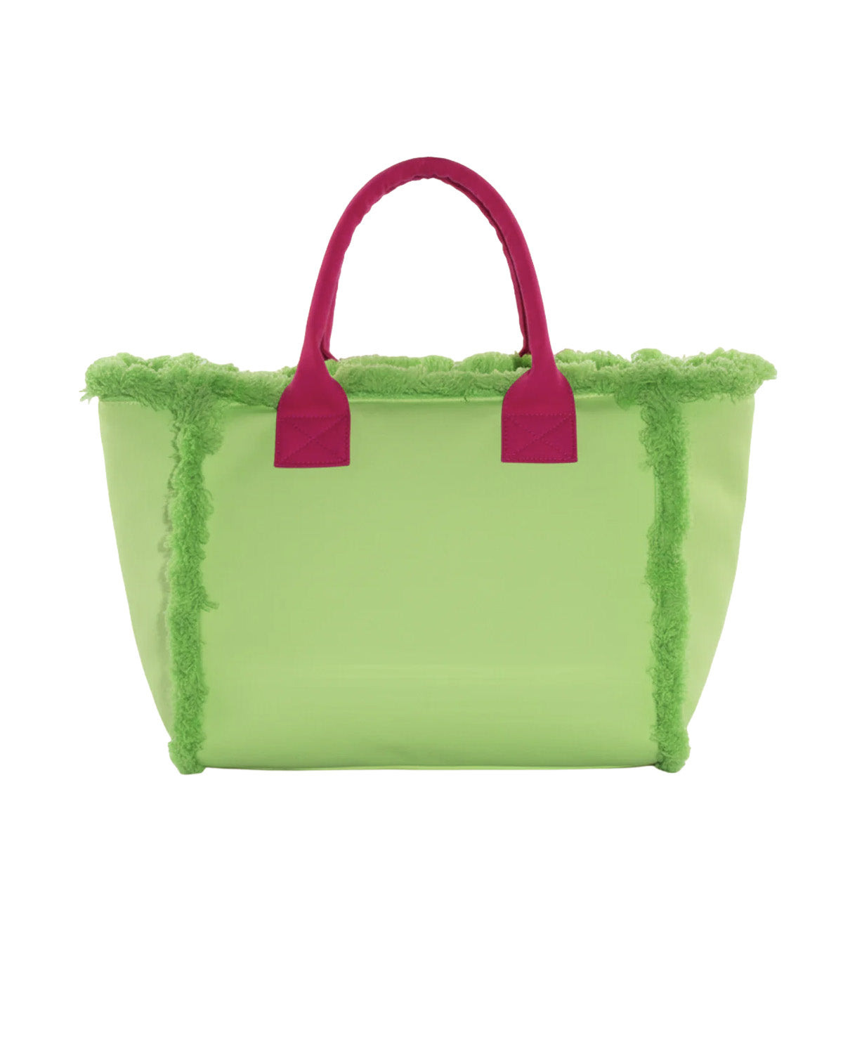 F**K Kids Maxi Borsa Verde e Fucsia con Logo per Bambine