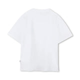 BOSS Kids T-shirt Bianca con Stampa BB per Bambini (retro)