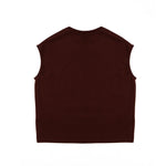 Yes London Kids Canotta Bordeaux Monocolore con Applicazione Logo per Bambini