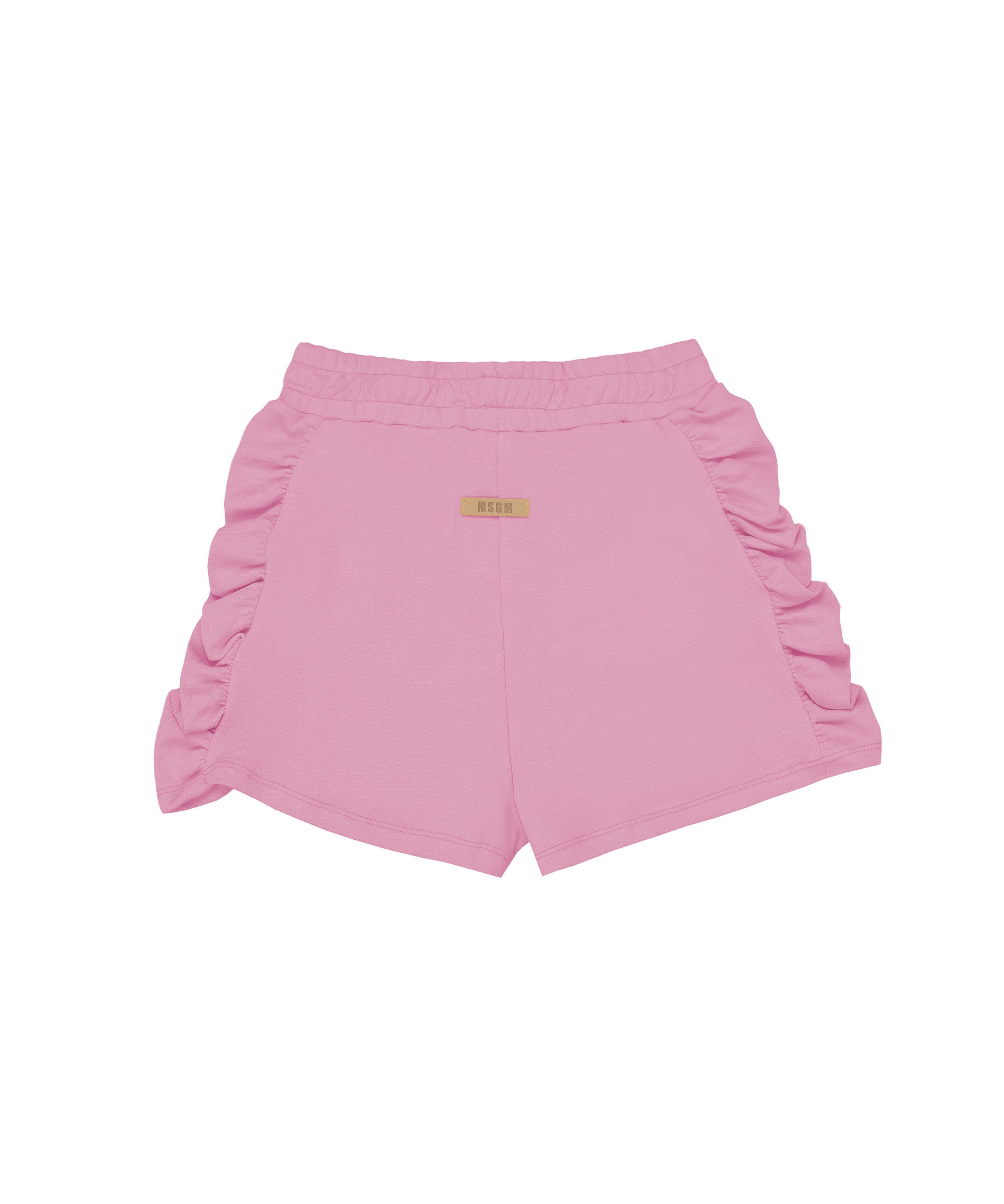 MSGM Kids Shorts Rosa con Ruches per Bambine retro