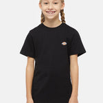 Dickies Kids T-shirt Nera con Micro Logo per Bambini