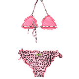 4GIVENESS Costume Bikini Fantasia Maculata Rosa per Bambine