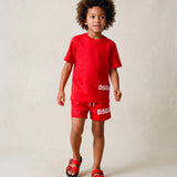 Dsquared Kids' T-Shirt for Children with All-Over Logo Prints and Contrasting Maxi Print for Children