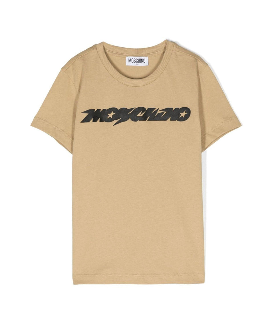 Moschino Kids T-Shirt Biscotto con Logo
